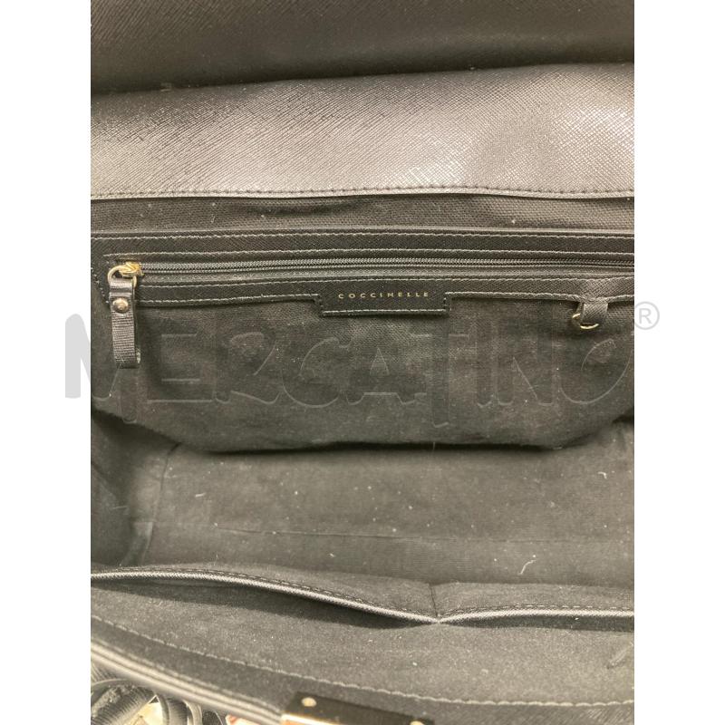 BORSA DONNA COCCINELLE NERA PELLE SAFFIANO | Mercatino dell'Usato Gazzada schianno 4