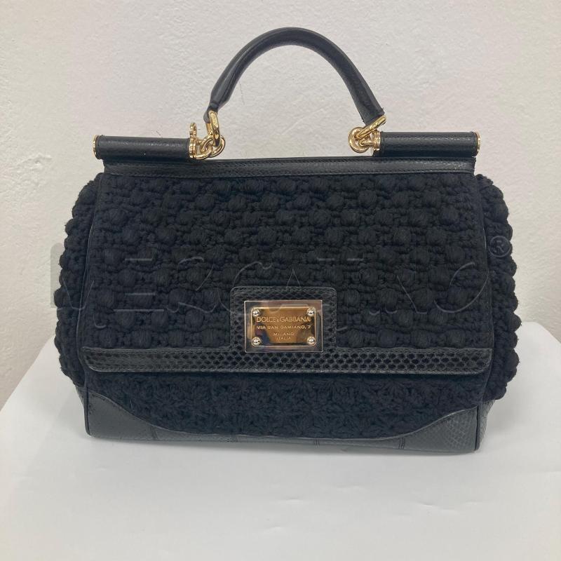 BORSA DONNA DOLCE&GABBANA NERA NO TRACOLLA | Mercatino dell'Usato Gazzada schianno 1