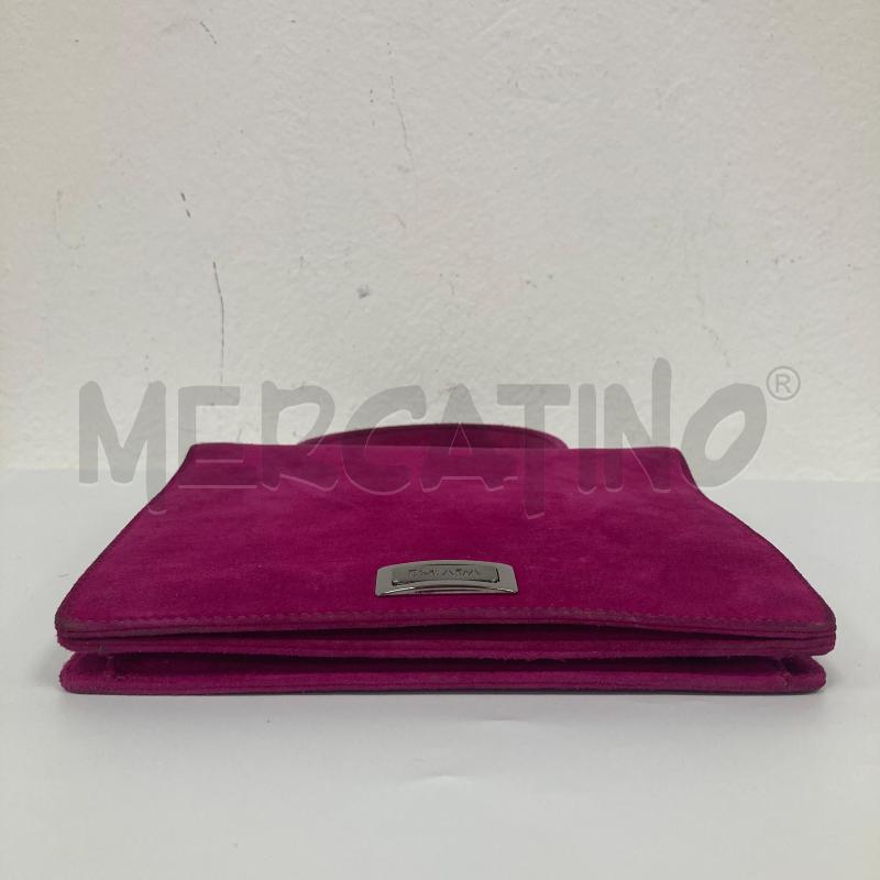 BORSA DONNA ESCADA VIOLA SENZA TRACOLLA VELLUTO | Mercatino dell'Usato Gazzada schianno 3