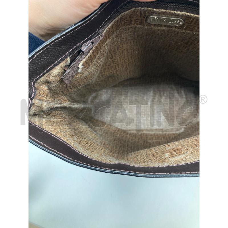 BORSA DONNA FENDI LOGATA MARRONE | Mercatino dell'Usato Gazzada schianno 5