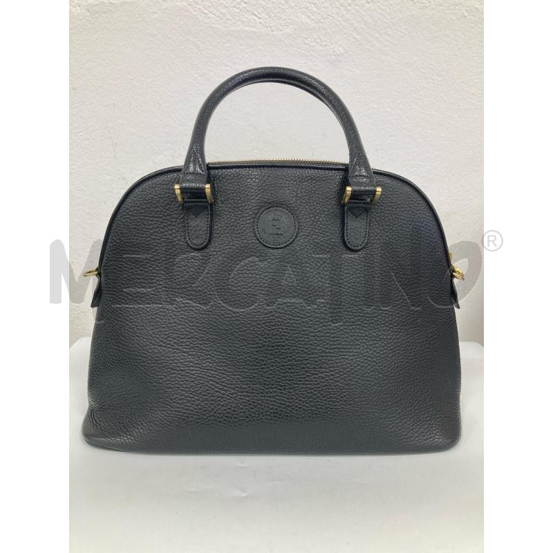 BORSA DONNA FENDI NERA METALLI DORATI | Mercatino dell'Usato Gazzada schianno 1