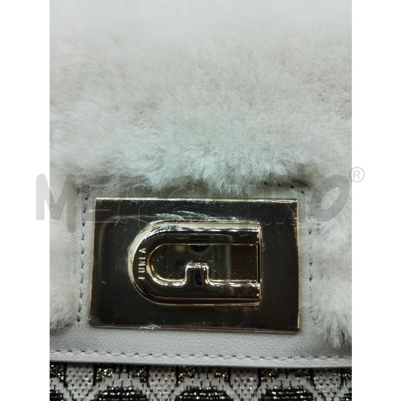BORSA DONNA FURLA BIANCA PELO | Mercatino dell'Usato Gazzada schianno 4