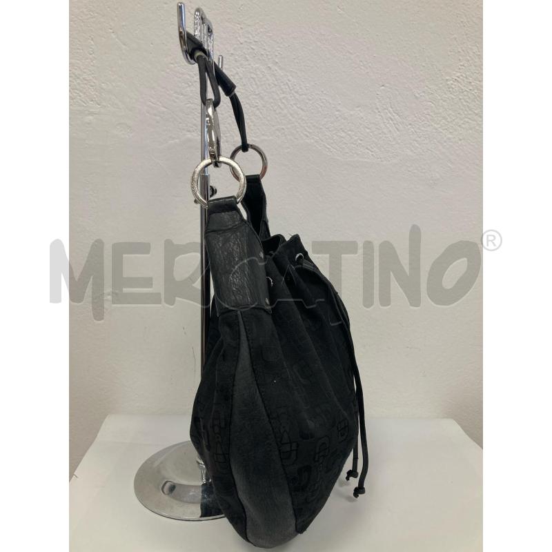 BORSA DONNA GUCCI NERA TELA PELLE | Mercatino dell'Usato Gazzada schianno 2