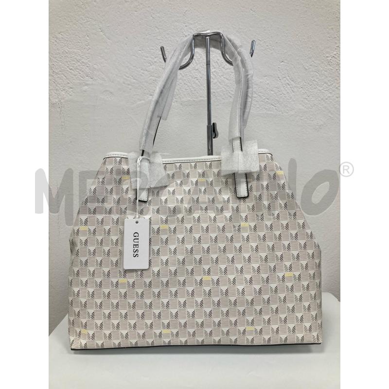 BORSA DONNA GUESS BIANCA LOGATA | Mercatino dell'Usato Gazzada schianno 2
