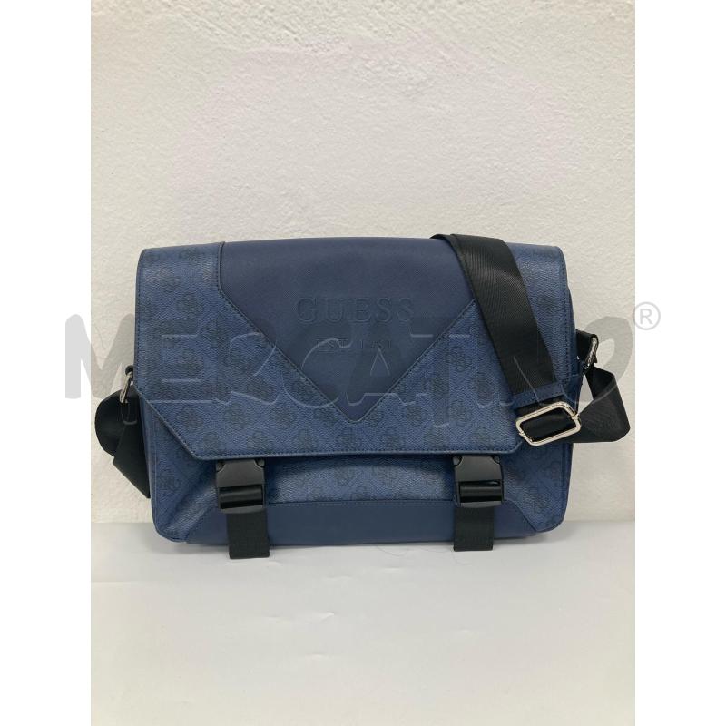 BORSA DONNA GUESS BLU LOGATA | Mercatino dell'Usato Gazzada schianno 1