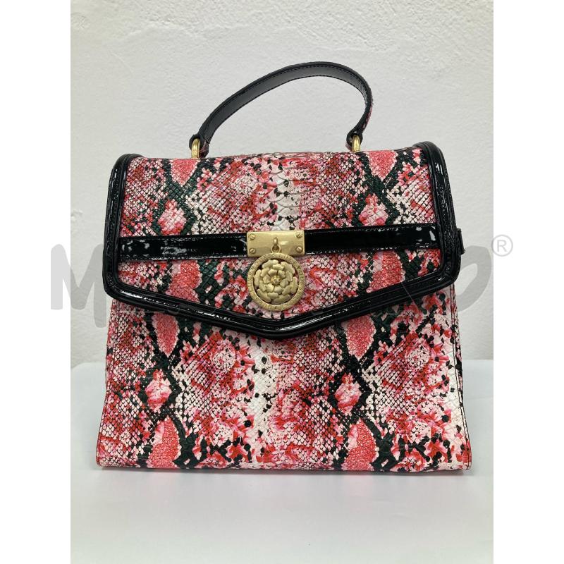 BORSA DONNA GUESS LUXE STAMPA PITONE ROSA | Mercatino dell'Usato Gazzada schianno 1