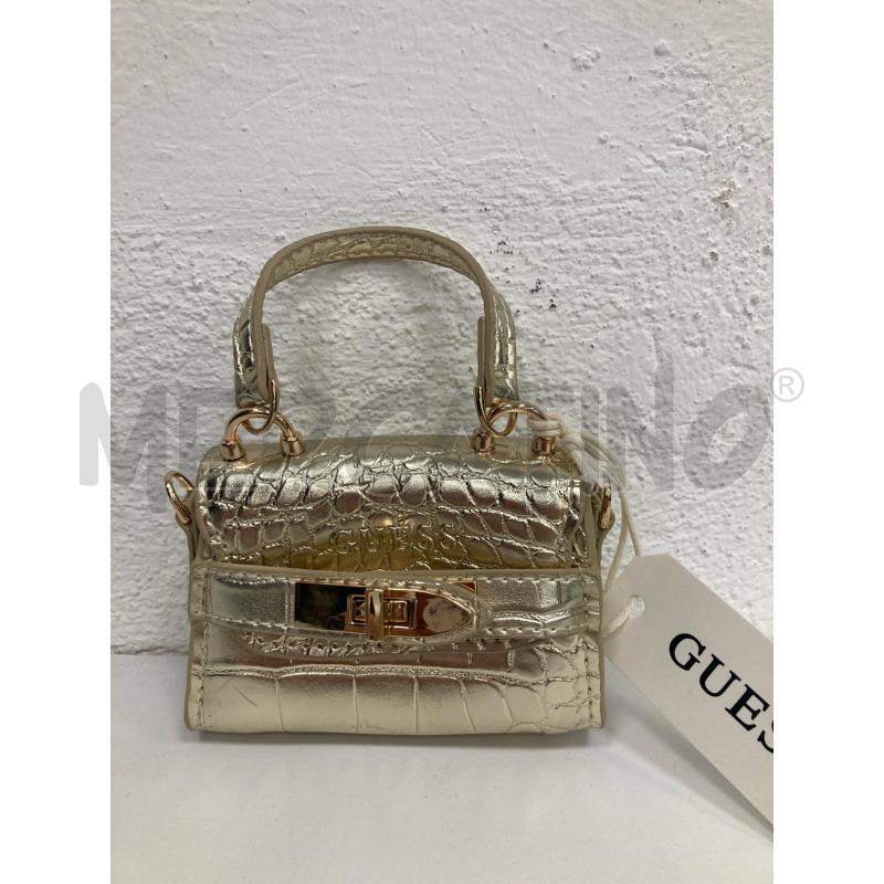 BORSA DONNA GUESS MINI BAG CARTELLINO ORO | Mercatino dell'Usato Gazzada schianno 1