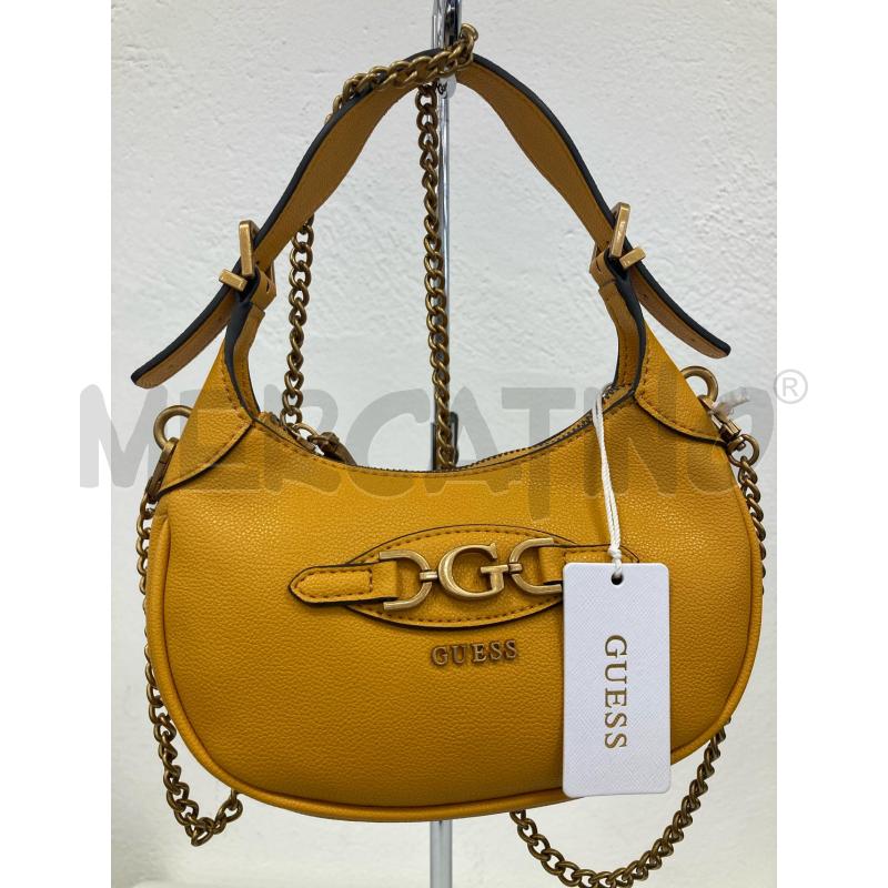 BORSA DONNA GUESS SENAPE CON TRACOLLA | Mercatino dell'Usato Gazzada schianno 1