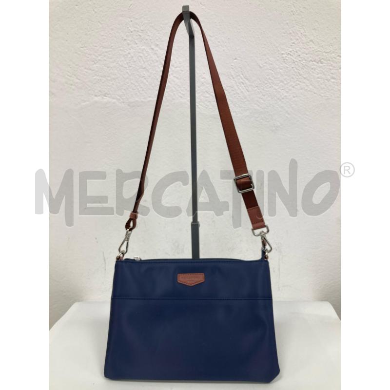 BORSA DONNA HEXAGONA BLU | Mercatino dell'Usato Gazzada schianno 1