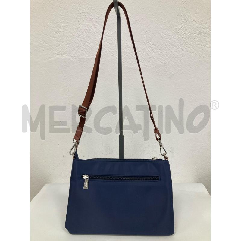 BORSA DONNA HEXAGONA BLU | Mercatino dell'Usato Gazzada schianno 2