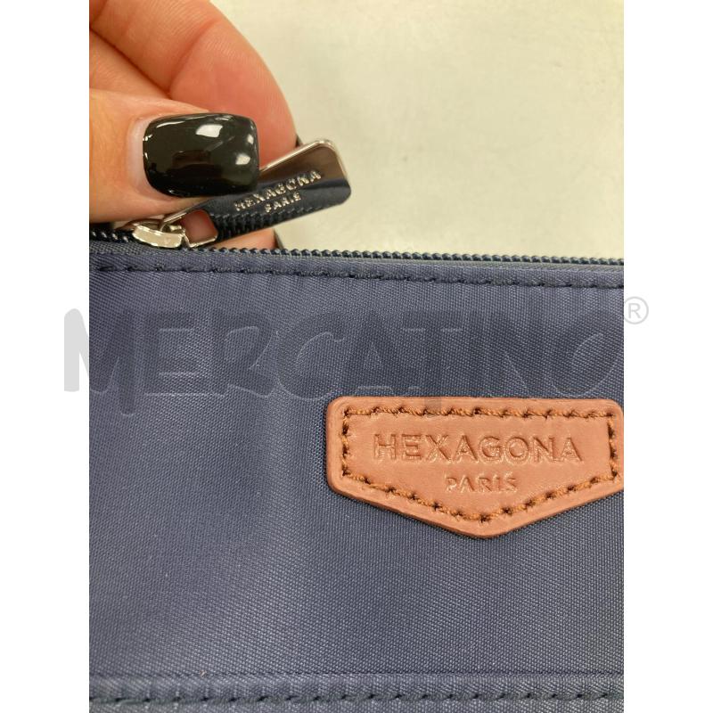 BORSA DONNA HEXAGONA BLU | Mercatino dell'Usato Gazzada schianno 3