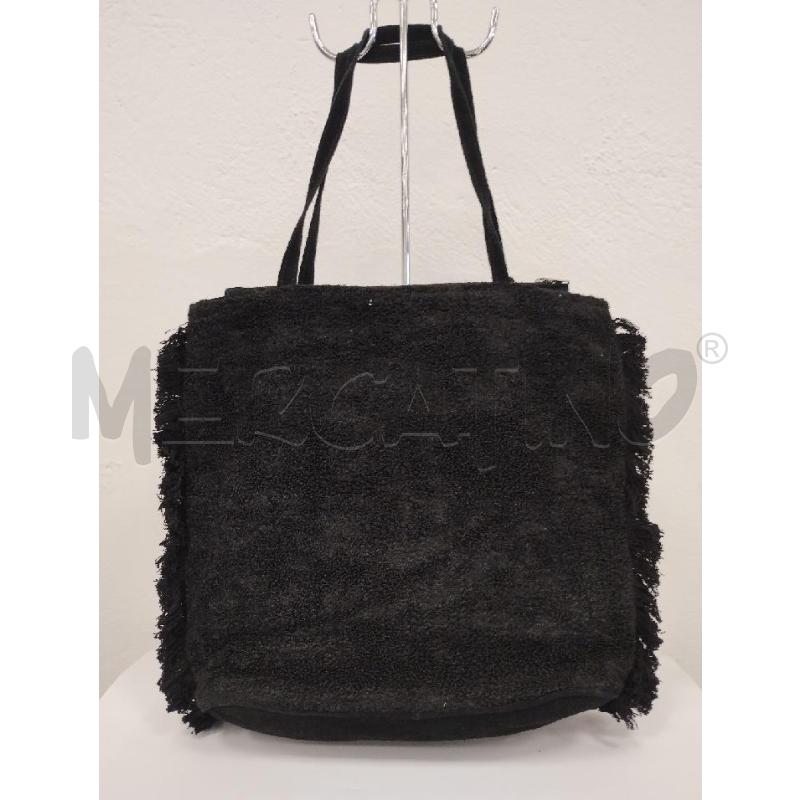 BORSA DONNA IBBAN NERA FRANGE PERLINE  | Mercatino dell'Usato Gazzada schianno 4