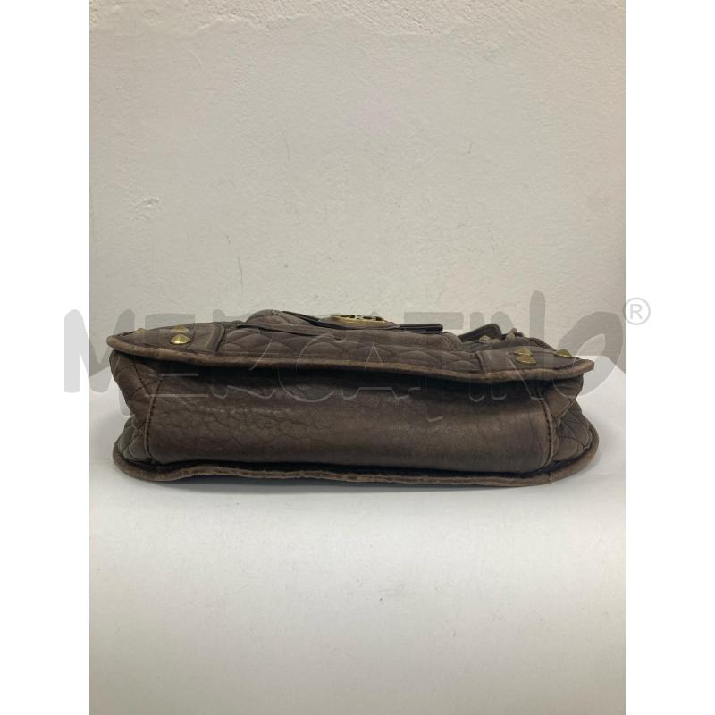 BORSA DONNA JUST CAVALLI PELLE MARRONE LOGATA BORCHIE | Mercatino dell'Usato Gazzada schianno 3