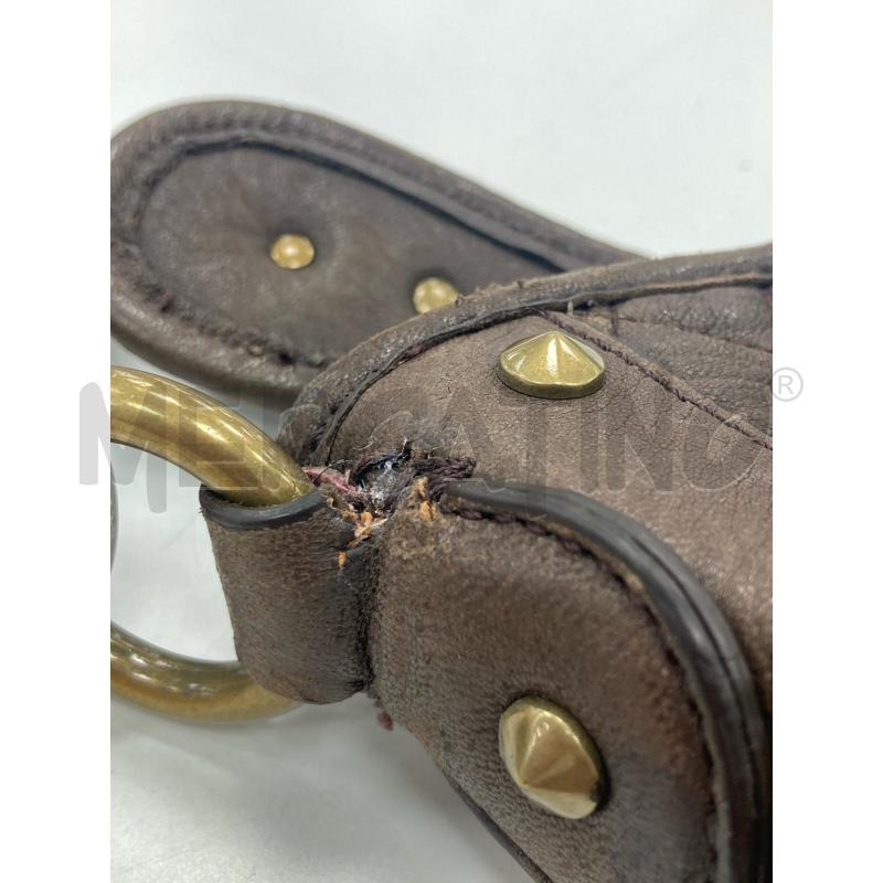 BORSA DONNA JUST CAVALLI PELLE MARRONE LOGATA BORCHIE | Mercatino dell'Usato Gazzada schianno 5