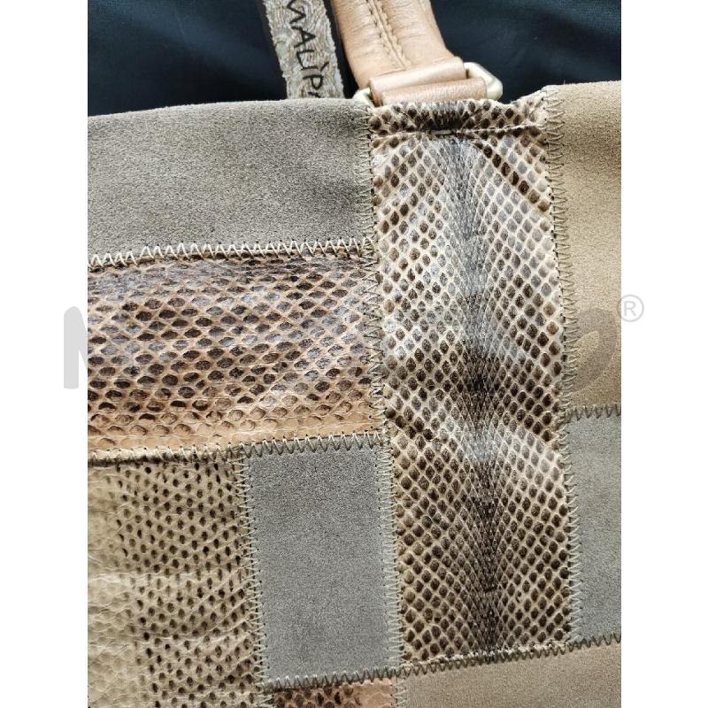 BORSA DONNA MALIPARMI PELLE BEIGE | Mercatino dell'Usato Gazzada schianno 3