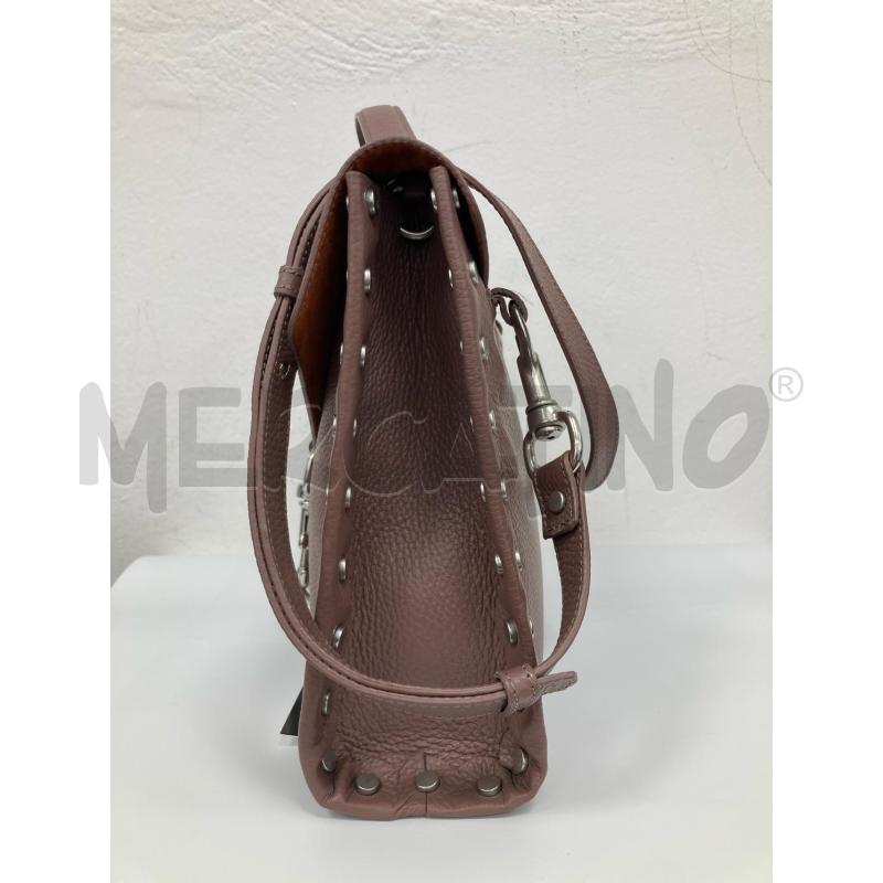 BORSA DONNA MALIPARMI PELLE TORTORA  | Mercatino dell'Usato Gazzada schianno 2