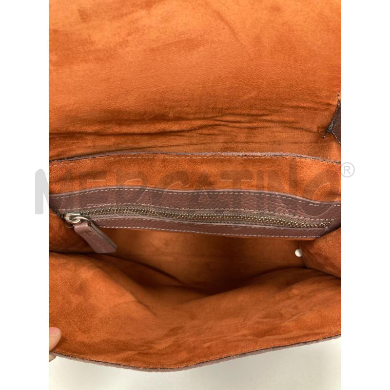 BORSA DONNA MALIPARMI PELLE TORTORA  | Mercatino dell'Usato Gazzada schianno 4