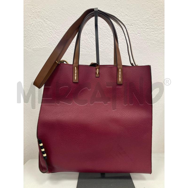 BORSA DONNA MANILA GRACE PELLE BORDEAUX | Mercatino dell'Usato Gazzada schianno 1
