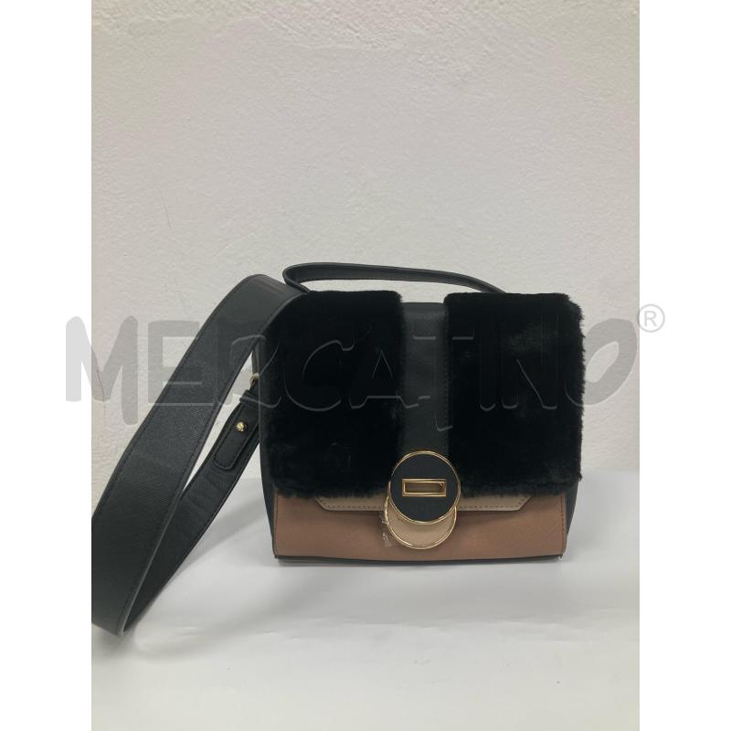 BORSA DONNA MARELLA BEIGE ROSA +RICAMBIO PELOSO NERO CASSA | Mercatino dell'Usato Gazzada schianno 2