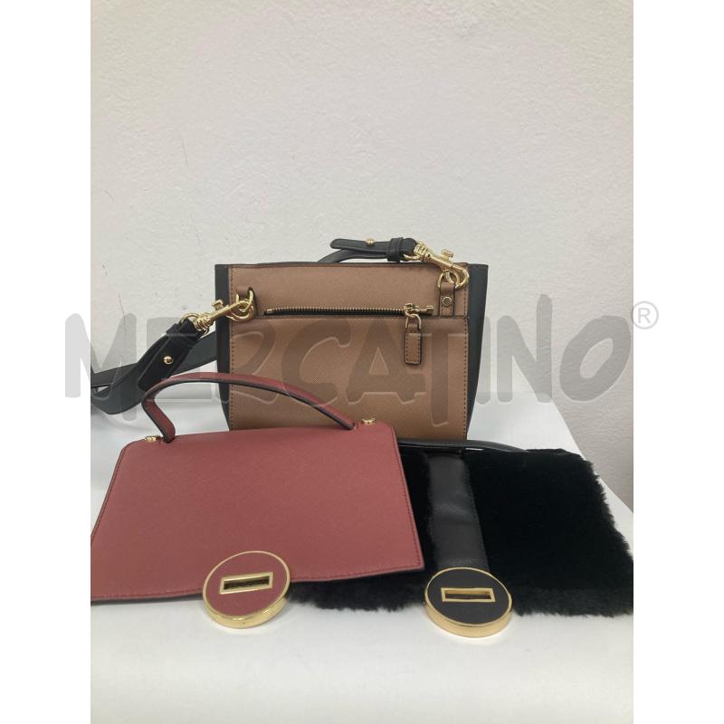 BORSA DONNA MARELLA BEIGE ROSA +RICAMBIO PELOSO NERO CASSA | Mercatino dell'Usato Gazzada schianno 3