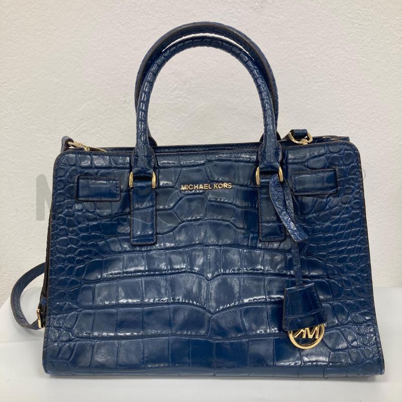 BORSA DONNA MICHAEL KORS BLU | Mercatino dell'Usato Gazzada schianno 1