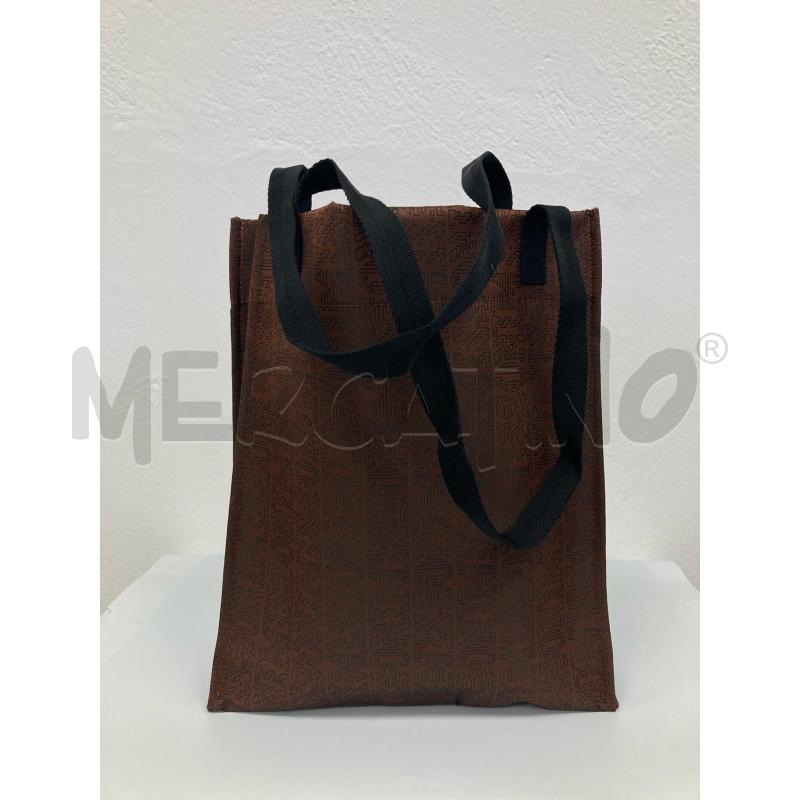 BORSA DONNA MISSONI MARRONE LOGATA MANICI NERI | Mercatino dell'Usato Gazzada schianno 1