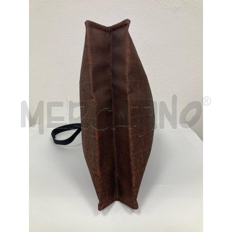 BORSA DONNA MISSONI MARRONE LOGATA MANICI NERI | Mercatino dell'Usato Gazzada schianno 3