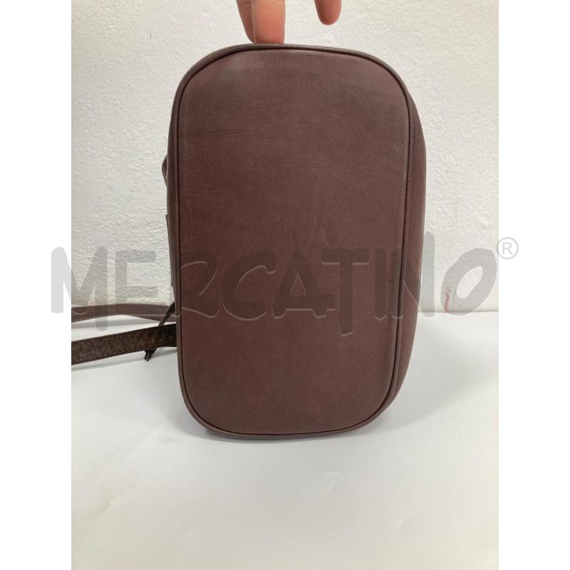 BORSA DONNA MONTORFANO PELLE PITONE MARRONE | Mercatino dell'Usato Gazzada schianno 3
