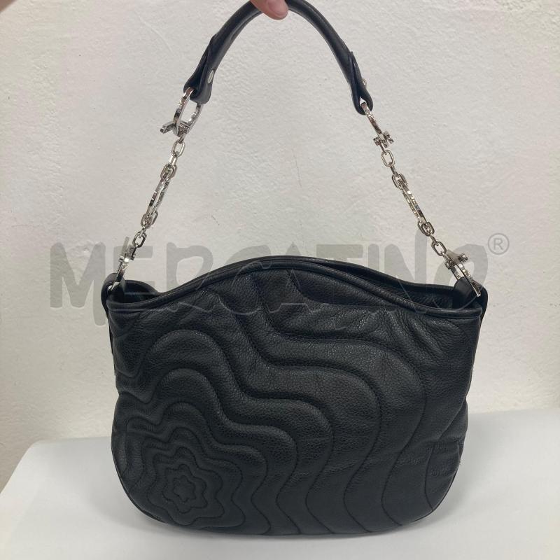 BORSA DONNA MONT BLANC NERA A MANO  | Mercatino dell'Usato Gazzada schianno 1