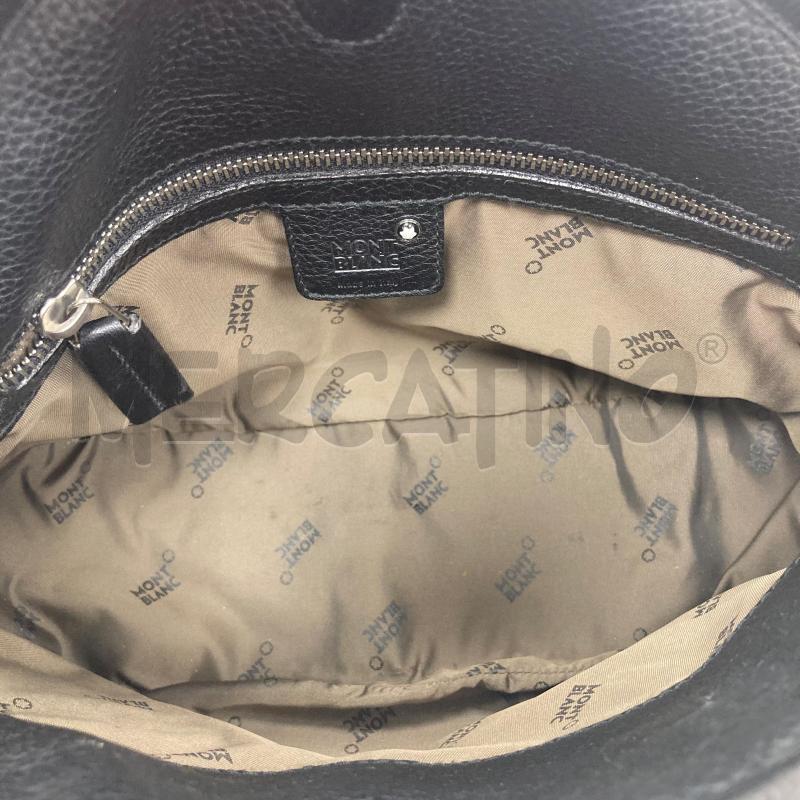 BORSA DONNA MONT BLANC NERA A MANO  | Mercatino dell'Usato Gazzada schianno 4