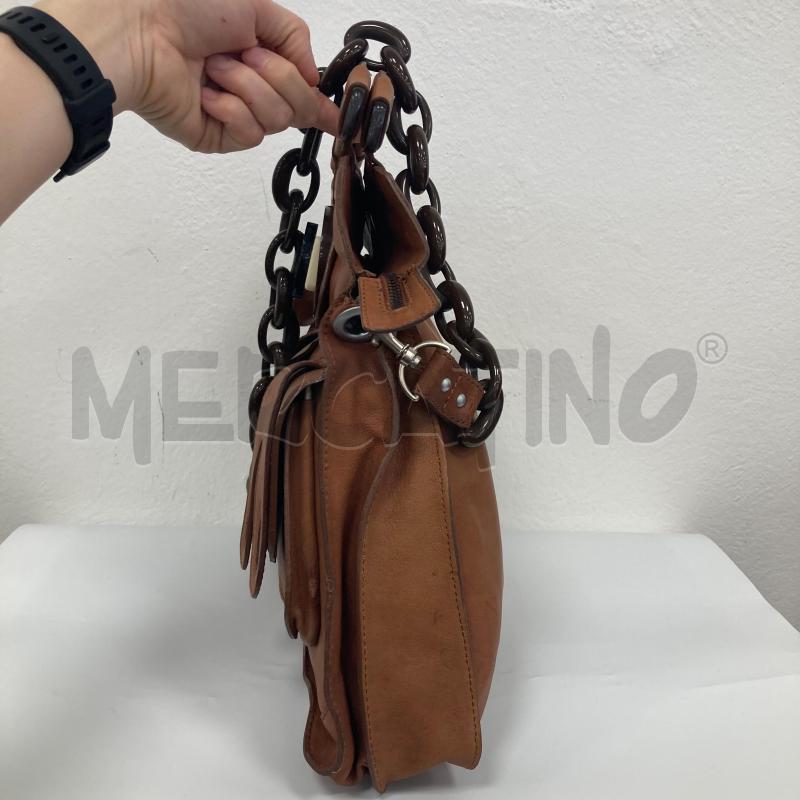 BORSA DONNA PELLE MARRONE HOSS | Mercatino dell'Usato Gazzada schianno 3