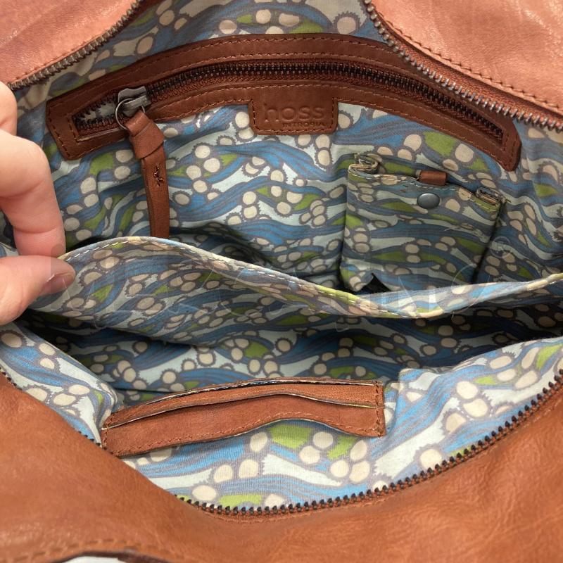BORSA DONNA PELLE MARRONE HOSS | Mercatino dell'Usato Gazzada schianno 5