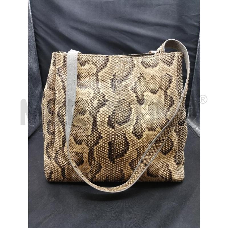 BORSA DONNA PITONE BEIGE | Mercatino dell'Usato Gazzada schianno 1