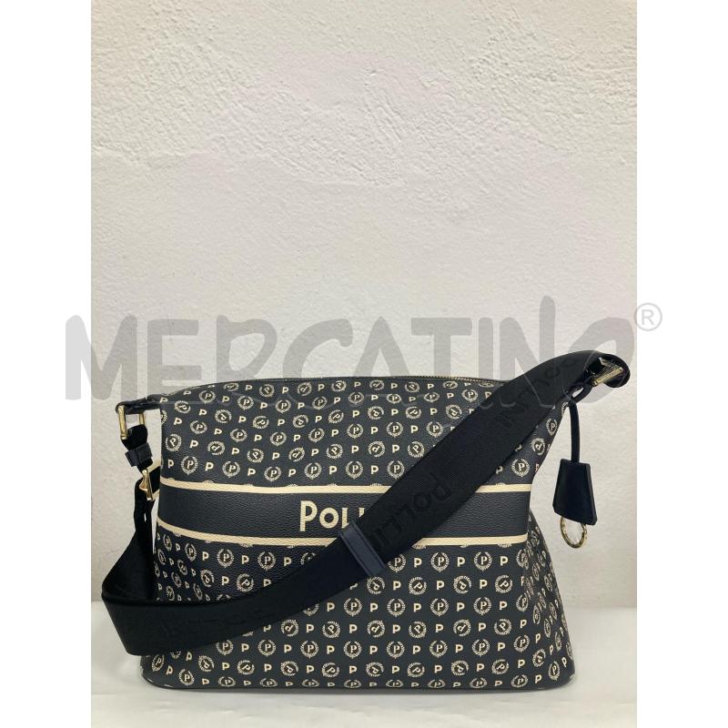 BORSA DONNA POLLINI BLU PANNA | Mercatino dell'Usato Gazzada schianno 2