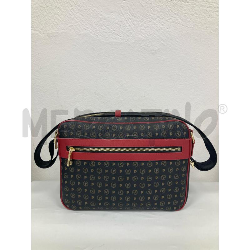 BORSA DONNA POLLINI NERA ROSSA | Mercatino dell'Usato Gazzada schianno 1