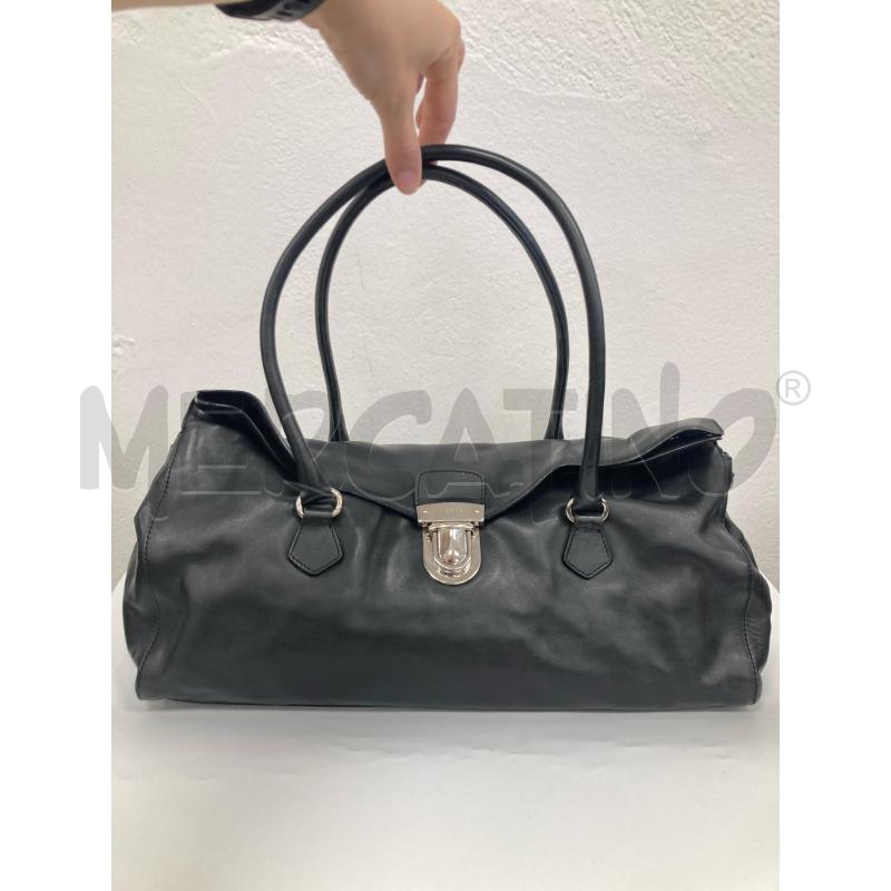 BORSA DONNA PRADA NERA A MANO | Mercatino dell'Usato Gazzada schianno 1