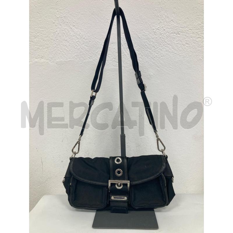 BORSA DONNA PRADA TELA NERA | Mercatino dell'Usato Gazzada schianno 1