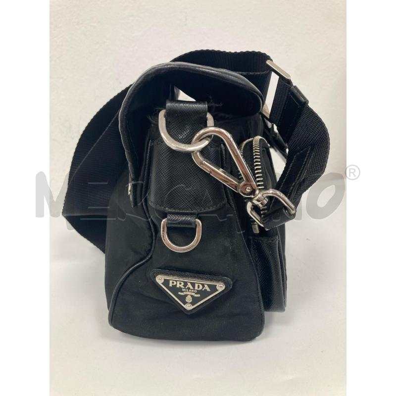 BORSA DONNA PRADA TELA NERA | Mercatino dell'Usato Gazzada schianno 5