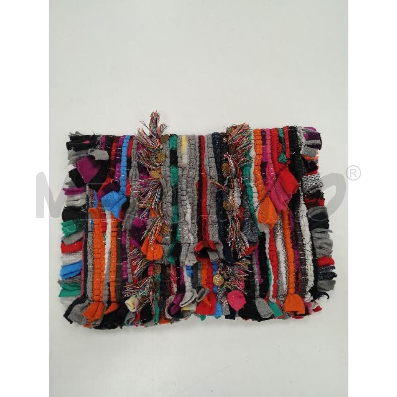 BORSA DONNA TAPPETO GRIGIO NERO ARANCIO FUXIA | Mercatino dell'Usato Gazzada schianno 1