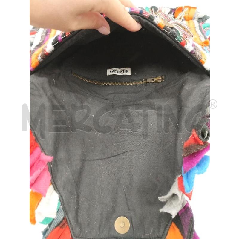 BORSA DONNA TAPPETO GRIGIO NERO ARANCIO FUXIA | Mercatino dell'Usato Gazzada schianno 3