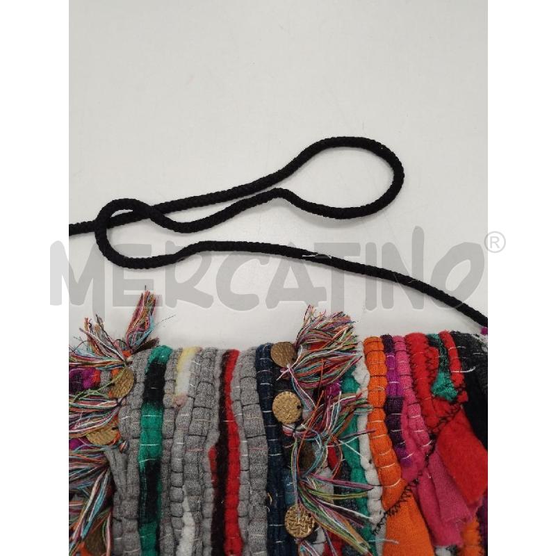 BORSA DONNA TAPPETO GRIGIO NERO ARANCIO FUXIA | Mercatino dell'Usato Gazzada schianno 5