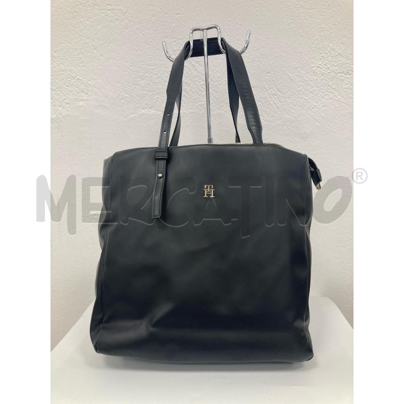 BORSA DONNA TOMMY HILFIGER NERA | Mercatino dell'Usato Gazzada schianno 1