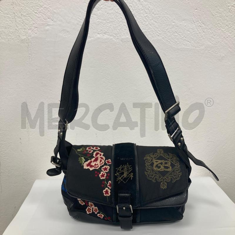 BORSA DONNA TOSCA BLU NERO DISEGNATA | Mercatino dell'Usato Gazzada schianno 1