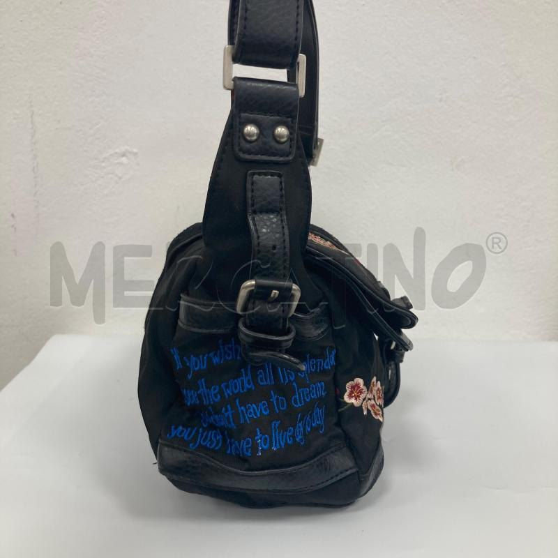 BORSA DONNA TOSCA BLU NERO DISEGNATA | Mercatino dell'Usato Gazzada schianno 2