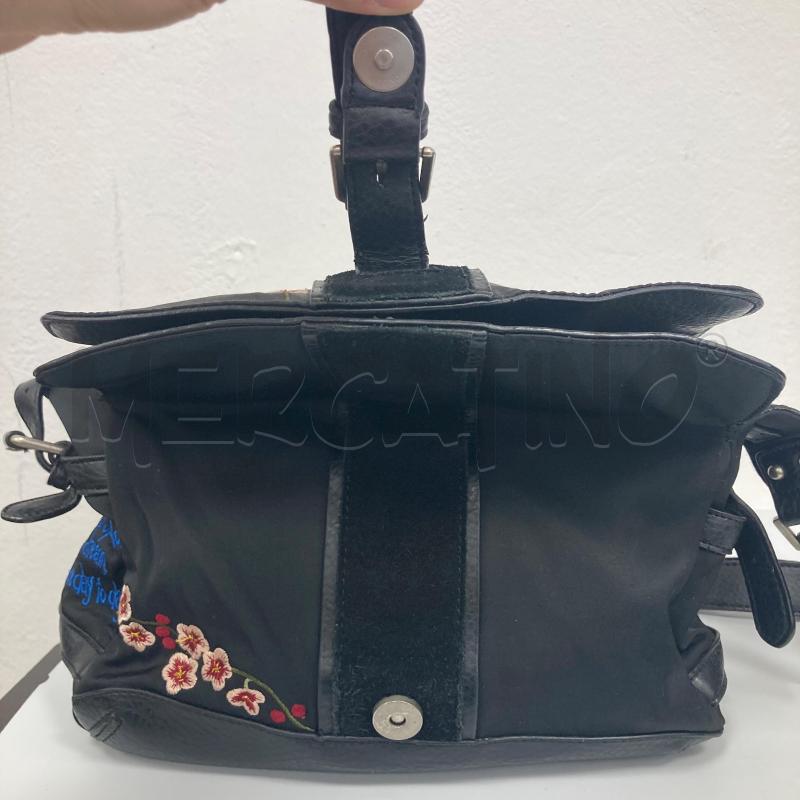 BORSA DONNA TOSCA BLU NERO DISEGNATA | Mercatino dell'Usato Gazzada schianno 4