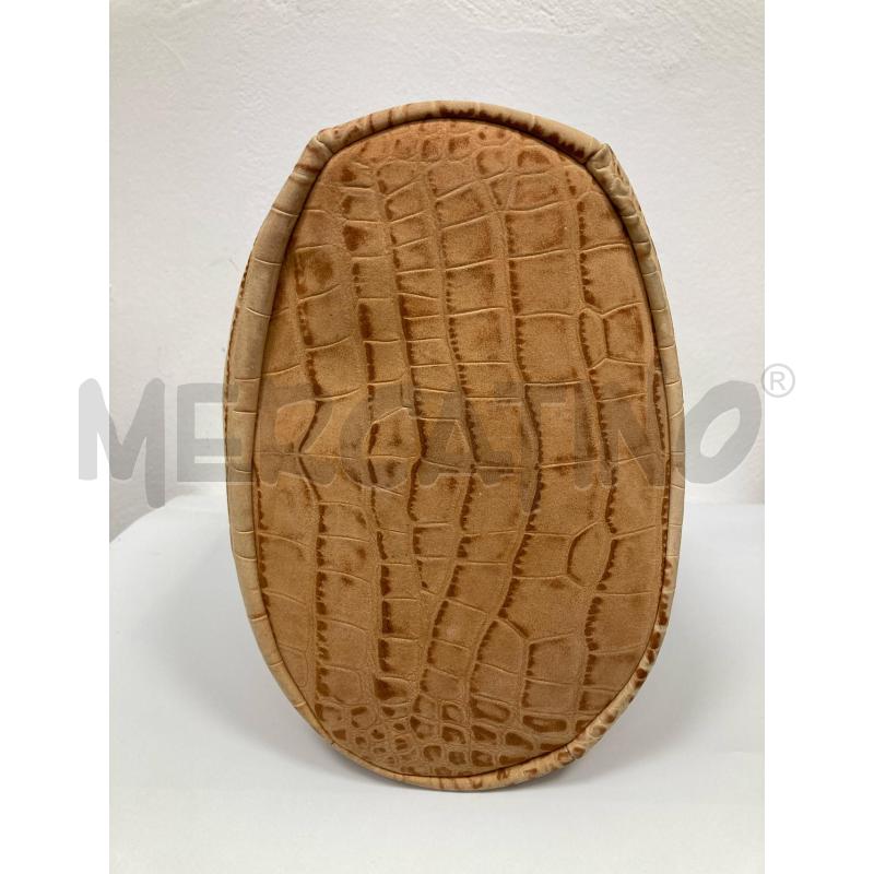 BORSA DONNA TOSCA BLU SECCHIELLO STAMPA COCCO BEIGE CHIAVE | Mercatino dell'Usato Gazzada schianno 3