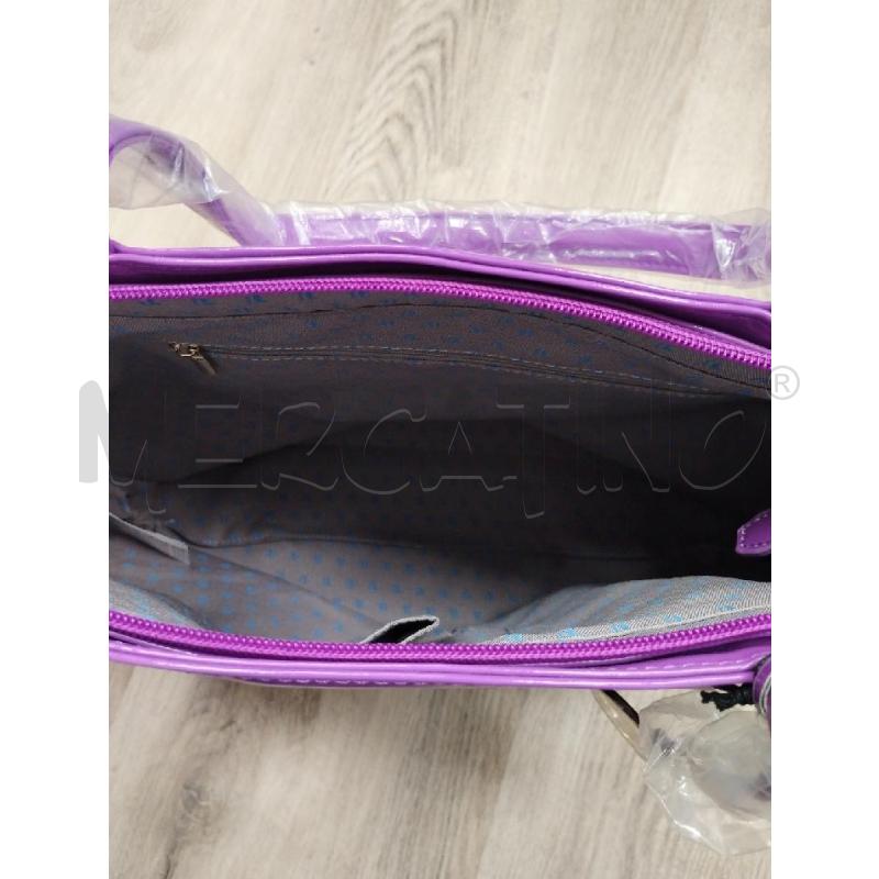 BORSA DONNA TRUSSARDI JEANS VIOLA | Mercatino dell'Usato Gazzada schianno 4