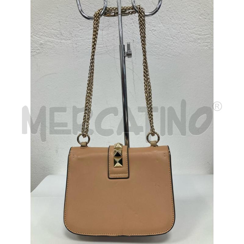 BORSA DONNA VALENTINO BEIGE VINTAGE INSERTI ORO | Mercatino dell'Usato Gazzada schianno 2
