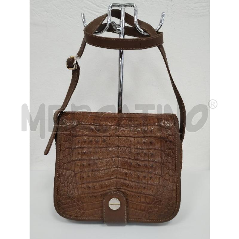 BORSA DONNA VINTAGE BORBONESE STAMPA COCCO | Mercatino dell'Usato Gazzada schianno 1