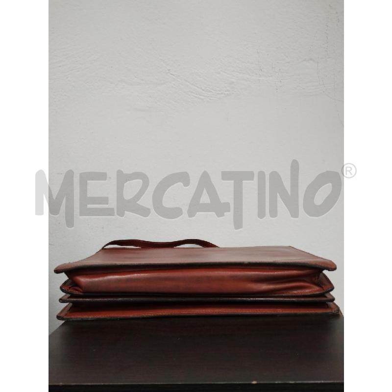 BORSA PELLE GIANFRANCO FERRE MARRONE | Mercatino dell'Usato Gazzada schianno 3